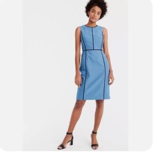 PRISTINE Condition J CREW Pink Paneled Sheath Dress in Foulard Print Size 10